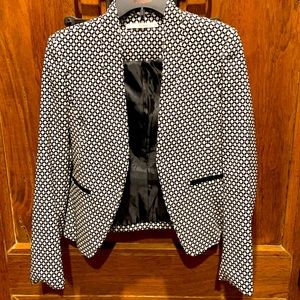 Boutique Geometric Black/White Blazer size M